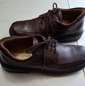 Josef Siebel Classic Brown Leather Lace Up Oxford    Size 11.5 (45)EUR
